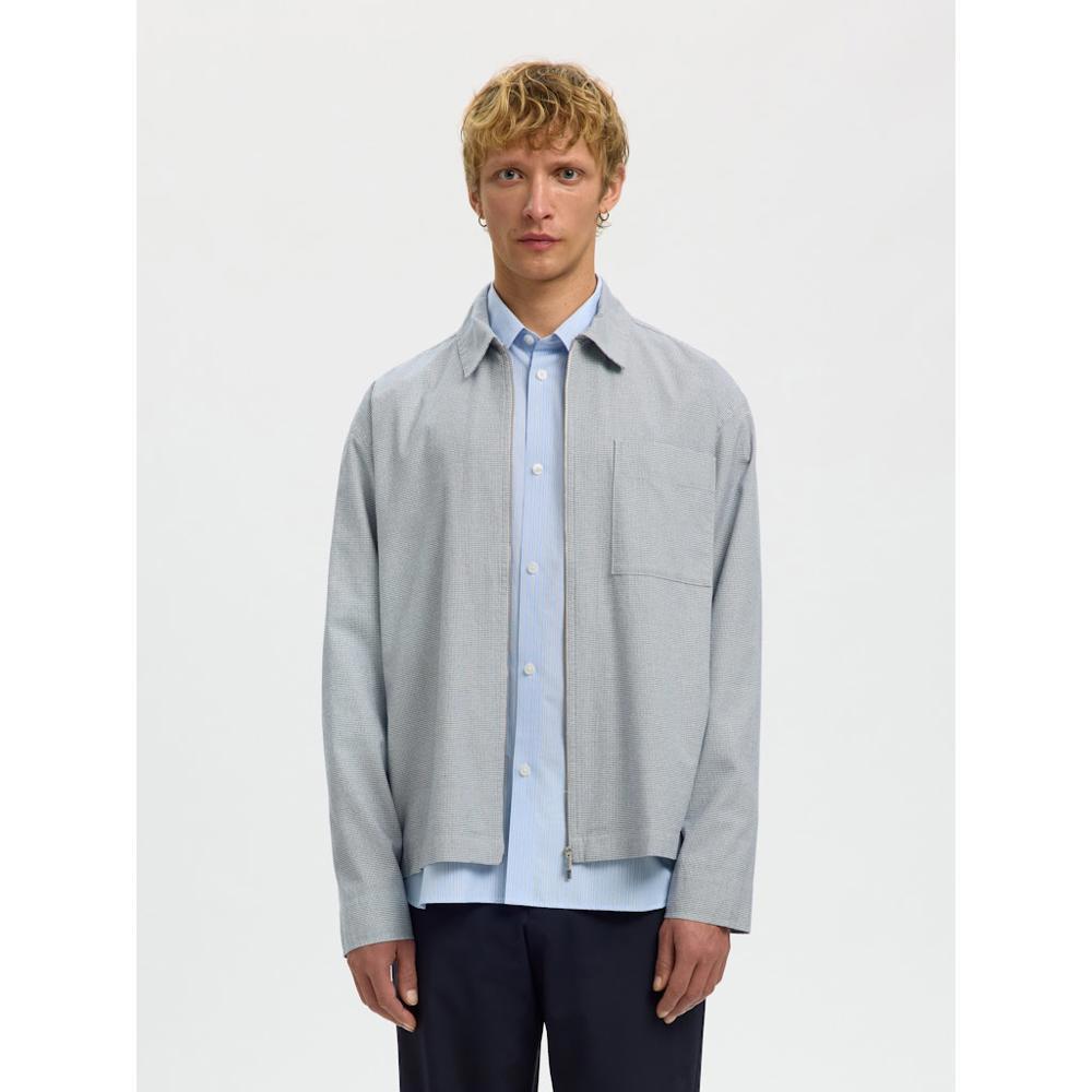 Selected David Mix Zip Overshirt